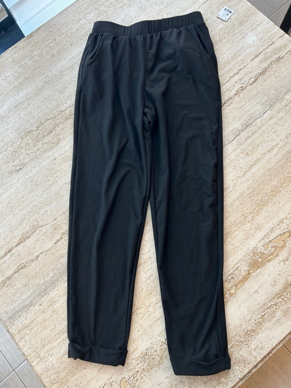 NEW 🆕 Women’s Black Casual Elastic-Waist Pants XS